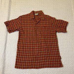 Fubu Platinum Button Up Short Short Sleeve Plaid Men's 2XL XXL